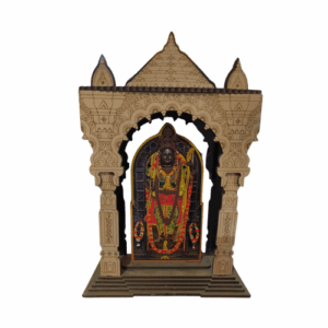 Ramlala Idol in 3D Mandir (Wooden Themed)